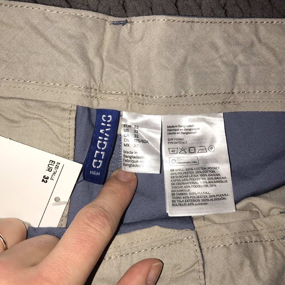 H&M Knee-Length Men’s Cotton Shorts - Picture 2 of 3